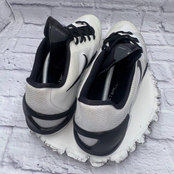 Nike Hyperchase TB Basketball Shoes Mens Size 13 Black & White Sneakers EUC - Picture 8 of 11